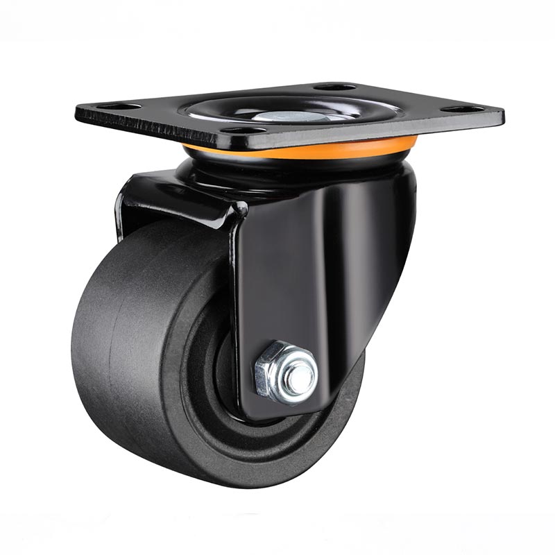 Low Profile Polyamide Casters Hole Spacing 76x56mm