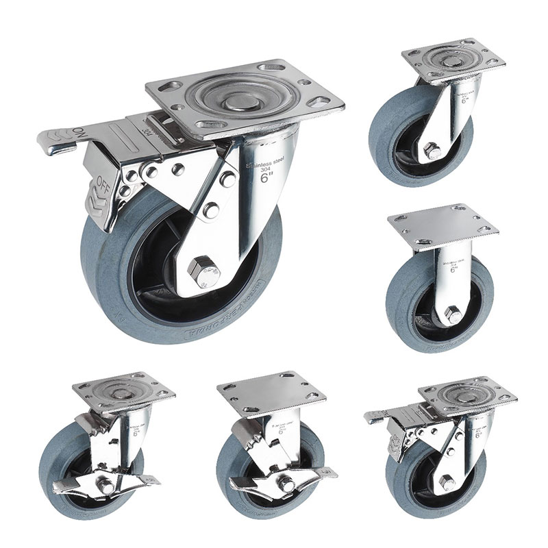 SUS304 CIĘŻKI CASTERS TPR